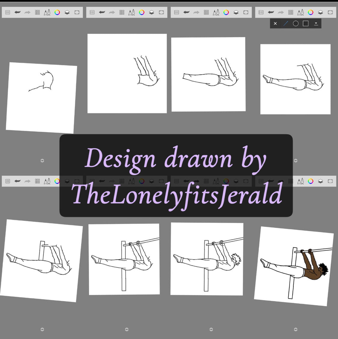 Hanging above hate unisex tank top (Front lever t shirt )